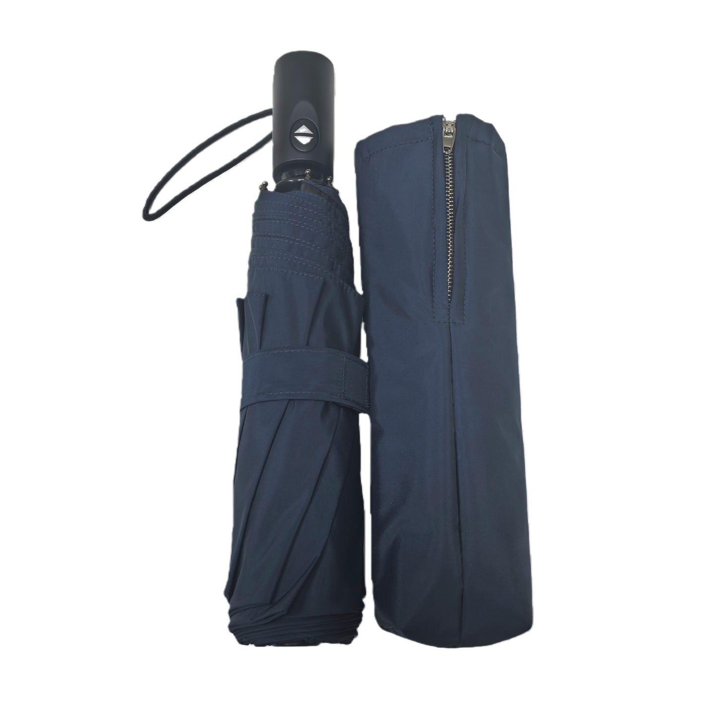 23 Inches Three Folding Automatic Umbrella with Shape Memory Uv Coated for Sunny and Rainy Anti-rebound Safety Easy to Close