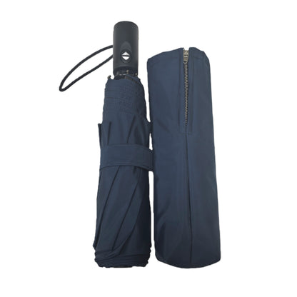 23 Inches Three Folding Automatic Umbrella with Shape Memory Uv Coated for Sunny and Rainy Anti-rebound Safety Easy to Close