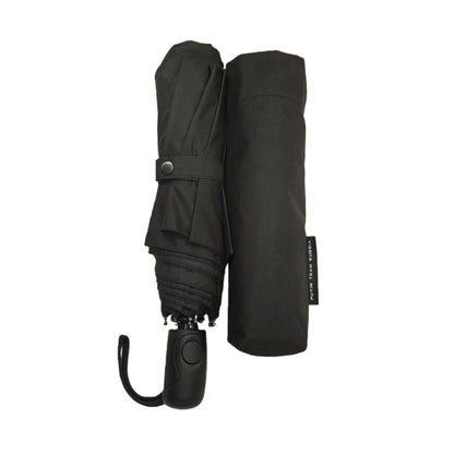 27 Inches Automatic 3-folding Umbrella Large Canopy Lotus Water-repellent Effect with Windproof Frame for Advertising Gift