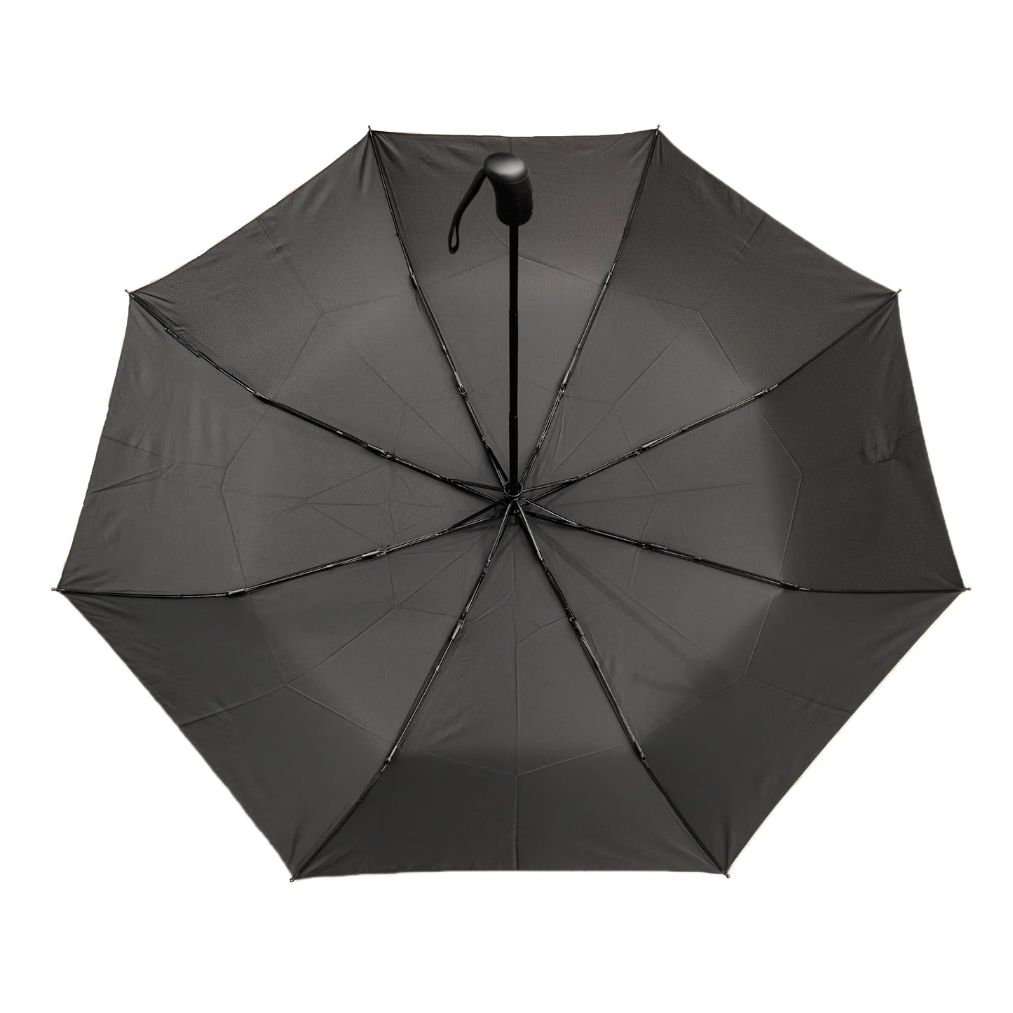 27 Inches Automatic 3-folding Umbrella Large Canopy Lotus Water-repellent Effect with Windproof Frame for Advertising Gift