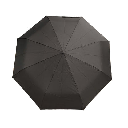 27 Inches Automatic 3-folding Umbrella Large Canopy Lotus Water-repellent Effect with Windproof Frame for Advertising Gift