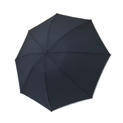 Three-Folding  Reverse Automatic Umbrella 3-Seconds Quick Fold Shape Memory Cloth and Safety Reflective Strips