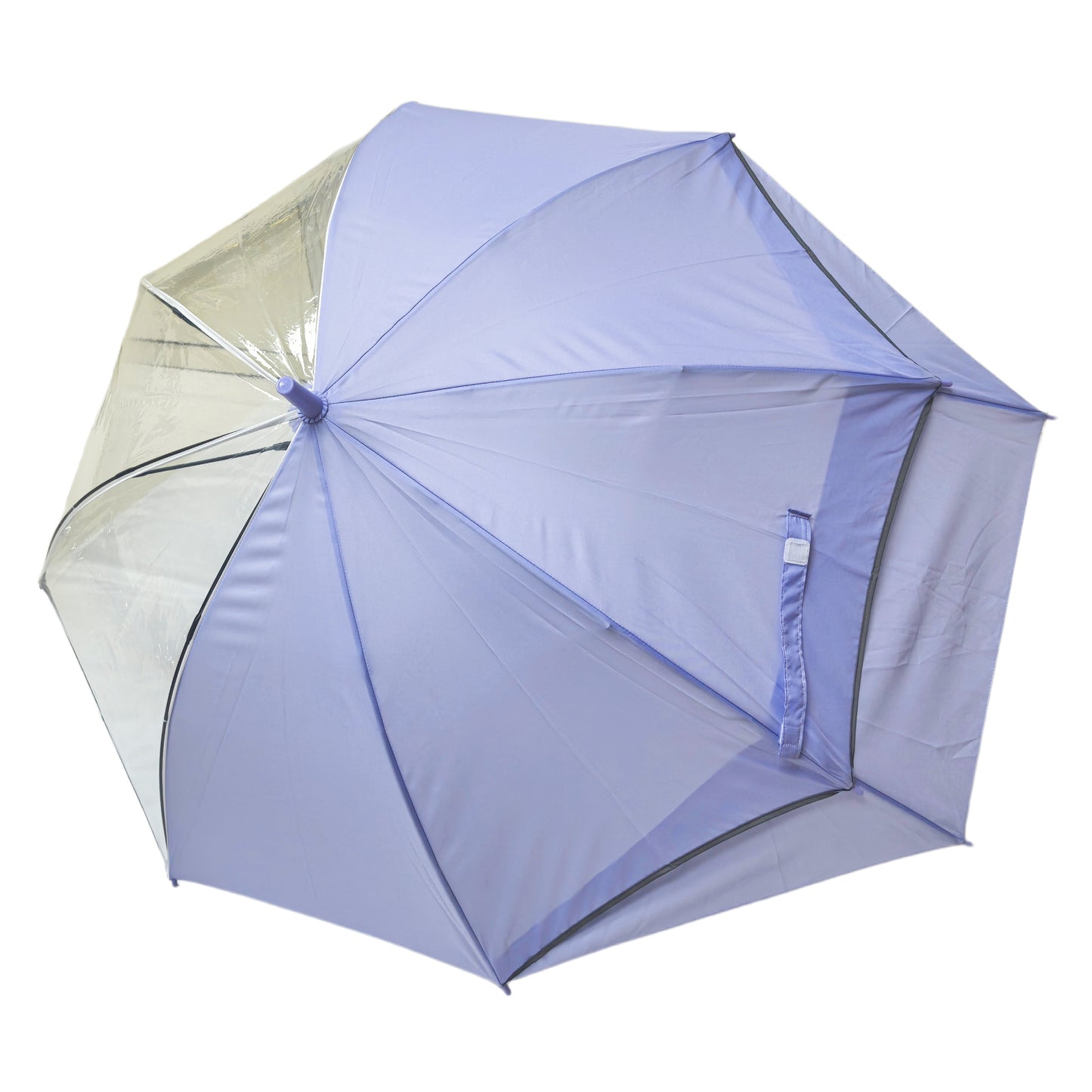Custom Safety Straight Umbrella Transparent for Children Student with Reflective Strips Can Cover Schoolbag and Backpack