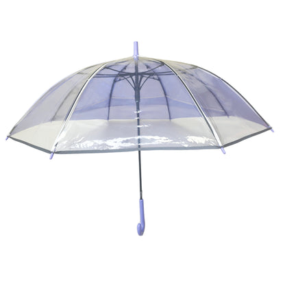 Custom Safety Straight Umbrella Transparent for Children Student with Reflective Strips Can Cover Schoolbag and Backpack